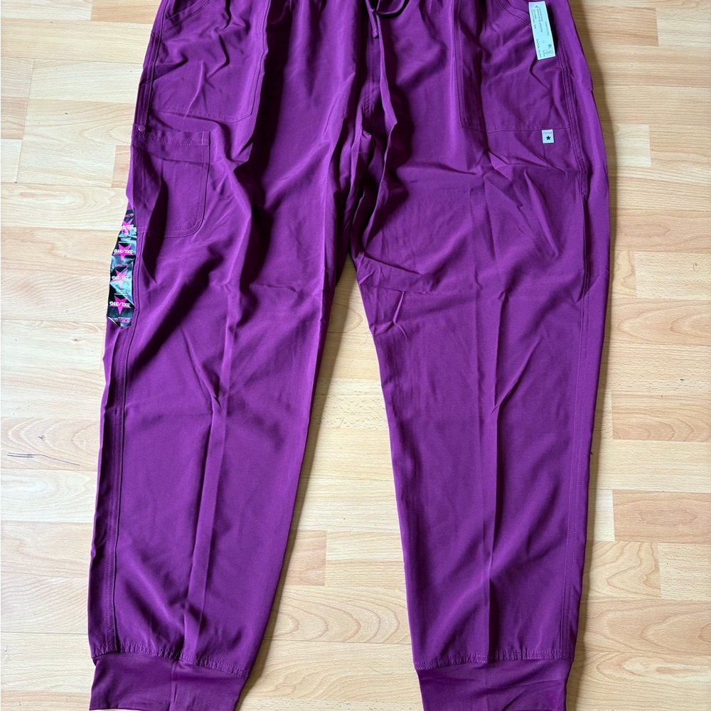 Active Magenta scrub pants